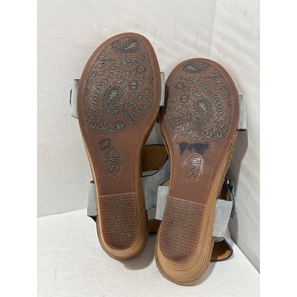 SOFFT Vaden Wedges CHAMBRAY COLOR Sandal size 8.5 Blue - Picture 6 of 7